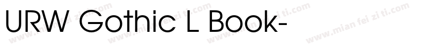 URW Gothic L Book字体转换